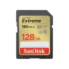 SanDisk Extreme SDHC Card - 128GB - 180 MB/s