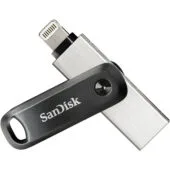 SanDisk iXpand Go 256GB - SDIX60N-256G-GN6NE - USB 3.2 Gen1 (3.1), Lightning, Grey/Silver
