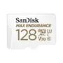 SanDisk Max Endurance MicroSDXC 128GB - White, UHS-I, U3, V30, Class 10, Adapter included
