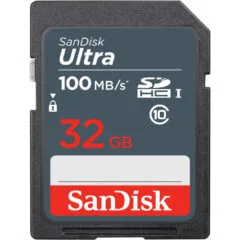 SanDisk Ultra 32GB SDHC Memory Card - UHS-I U1 - Class 10, up to 100 MB/s