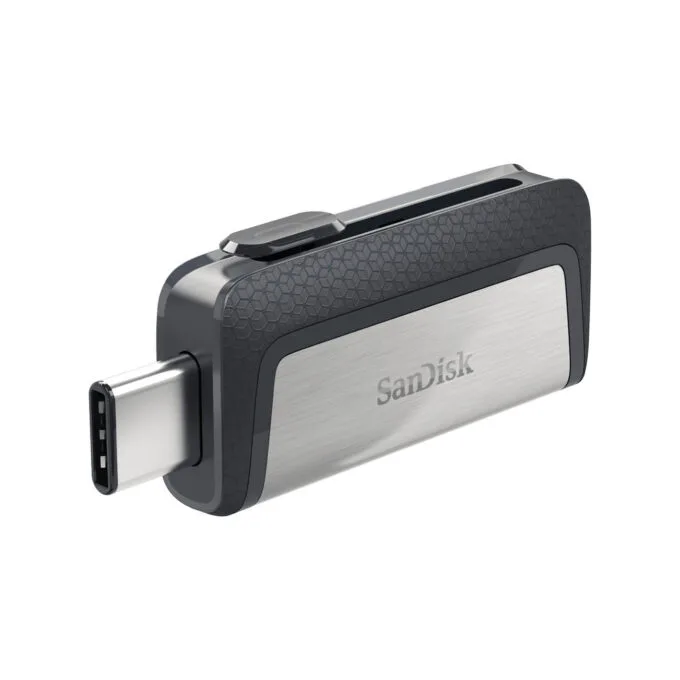 SanDisk Ultra Dual Drive - 128GB - USB 3.2 Gen 1 (USB 3.1) Type-A & Type-C - Black/Silver — image 2