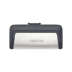 SanDisk Ultra Dual Drive - 128GB - USB 3.2 Gen 1 (USB 3.1) Type-A & Type-C - Black/Silver