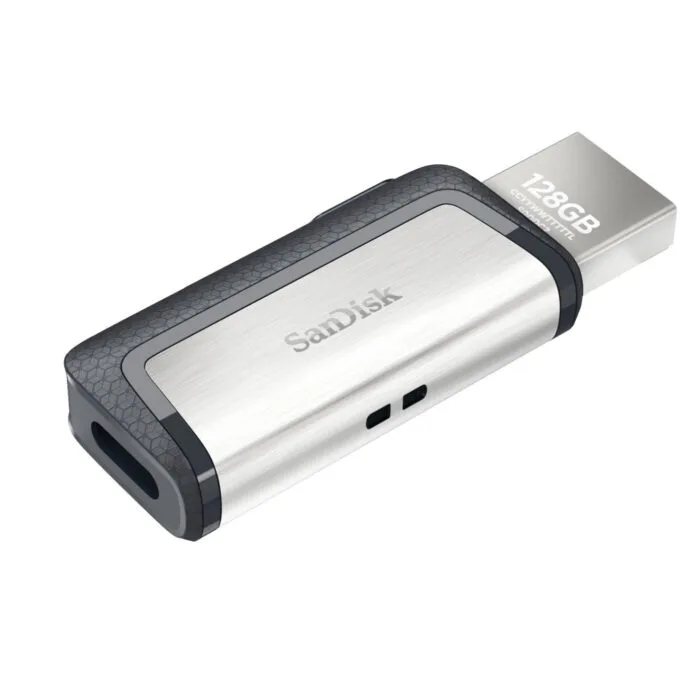 SanDisk Ultra Dual Drive - 128GB - USB 3.2 Gen 1 (USB 3.1) Type-A & Type-C - Black/Silver — image 6