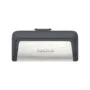 SanDisk Ultra Dual Drive - 128GB - USB 3.2 Gen 1 (USB 3.1) Type-A & Type-C - Black/Silver