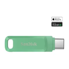 SanDisk Ultra Dual Drive Go - 512GB - USB 3.2 Gen 1 USB-C/USB-A Swivel Flash Drive, Green