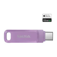 SanDisk Ultra Dual Drive Go - 512GB - USB Type-C, USB 3.2 Gen 1, Swivel, Lavender