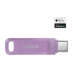SanDisk Ultra Dual Drive Go USB - Lavender, 1 TB, USB Type-C, 3.2 Gen 1 (3.1 Gen 1), 400 MB/s, Swivel