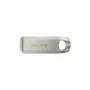 SanDisk Ultra Luxe USB-C Flash Drive - SDCZ75-256G-G46 - 256GB, USB 3.2 Gen1, Silver