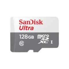 SanDisk Ultra microSDXC Card - SDSQUNR-128G-GN3MN - 128GB White/Gray, Class 10, UHS-I U1, 100MB/s