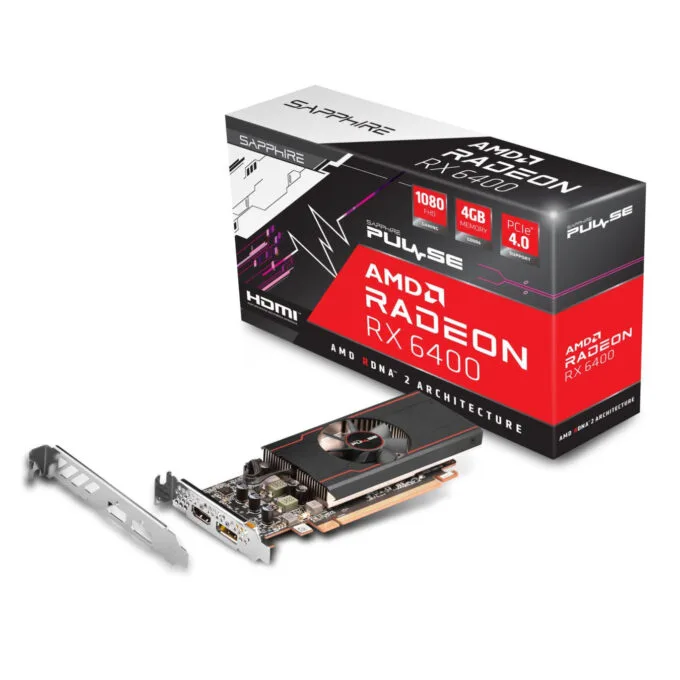SAPPHIRE Pulse Radeon RX 6400 4GB GDDR6 2321MHz Low-Profile — image 2