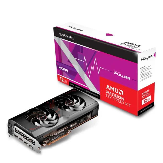 SAPPHIRE PULSE Radeon RX 7700 XT - 12GB GDDR6, 2544MHz Boost, Black, Dual-X 2-Fan — image 4