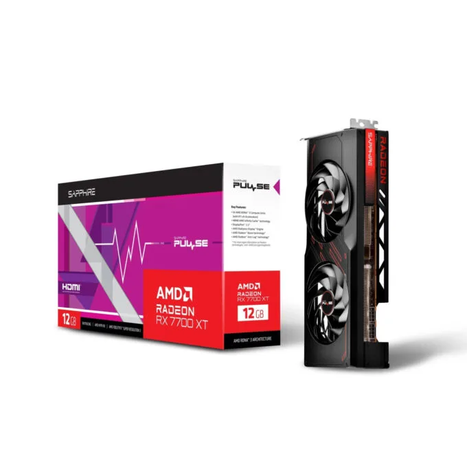 SAPPHIRE PULSE Radeon RX 7700 XT - 12GB GDDR6, 2544MHz Boost, Black, Dual-X 2-Fan — image 5