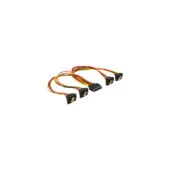 SATA 15Pin male to 4x female, angled (bottom), cable
