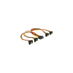 SATA 15Pin male to 4x female, angled (bottom), cable