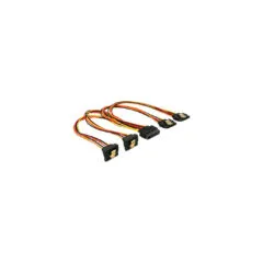 SATA 15Pin to 2x angled (bottom) + 2x straight, cable