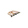 SATA 15Pin to 2x angled (bottom) + 2x straight, cable