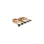 SATA 15Pin to 2x angled (bottom) + 2x straight, cable