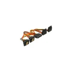 SATA 15Pin to 2x bottom + 2x top angled, cable - 2x bottom + 2x top angled