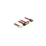 SATA Adapter Cable 7-pin + 5.25''-4-pin to SATA 22-pin