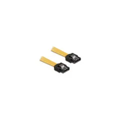 SATA-Kabel SATA - to SATA St St 0.50m gelb Clips