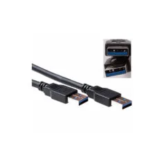 SB0001 3m USB3.0 A-A M M CABLE BLACK ACT