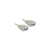Serial null modem 9 pin female to 9 pin female 1.8 m, cable