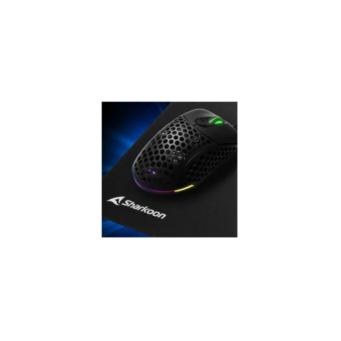 Sharkoon 1337 V2 Gaming Mouse Pad - 1337 V2 - Black, Monochrome Surface, Non-slip Base, 195x280 mm — image 5