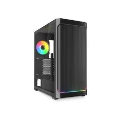 Sharkoon AK4W RGB ATX 1xGlas Black - AK4W - Black tempered-glass RGB mid-tower