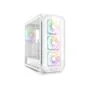 Sharkoon AK5G RGB ATX Case - AK5G - White tempered glass