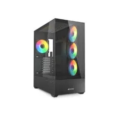 Sharkoon AK6 RGB ATX 1xGlas Black - AK6 -