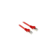 Sharkoon Cat6 S/FTP RJ45 Patch Cable 1.5 m - Red, 26 AWG, Gold-Plated Contacts