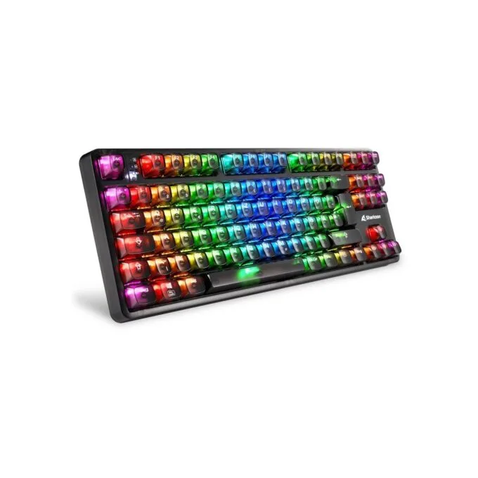 Sharkoon Crystal Shark Gaming Keyboard - Black - Full-Size, Wired USB — image 2