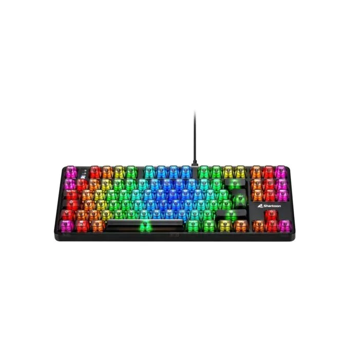 Sharkoon Crystal Shark Gaming Keyboard - Black - Full-Size, Wired USB — image 4