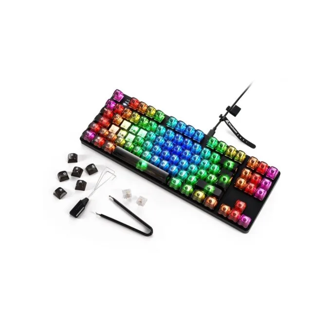 Sharkoon Crystal Shark Gaming Keyboard - Black - Full-Size, Wired USB — image 10