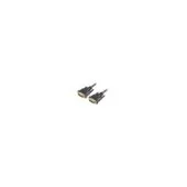 Sharkoon DVI-D Cable 1m - Black, Gold-plated, 28 AWG, Male-to-Male