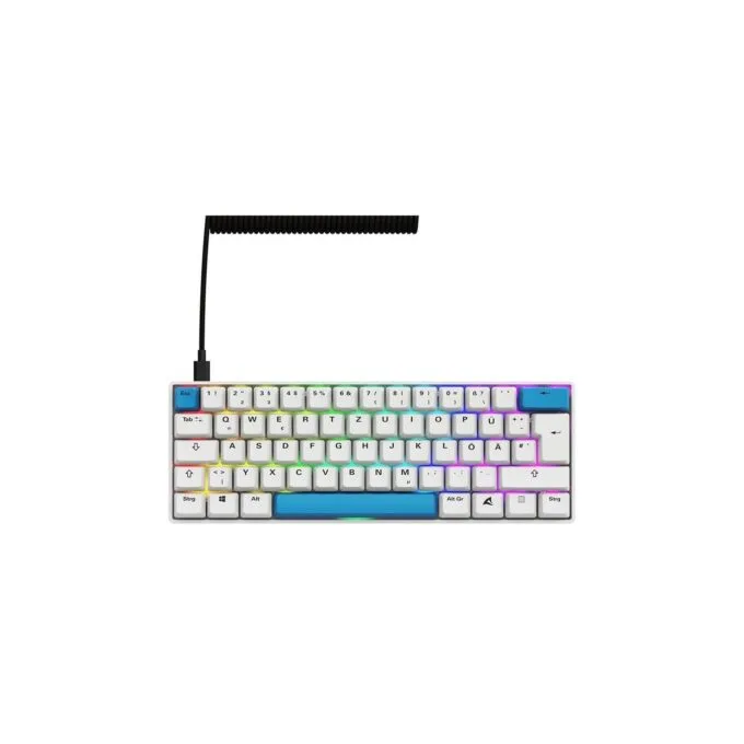 Sharkoon Gaming Keyboard Skiller SGK50S4 Gen2 - SGK50S4 Gen2 - PBT White Gel DE Layout — image 2