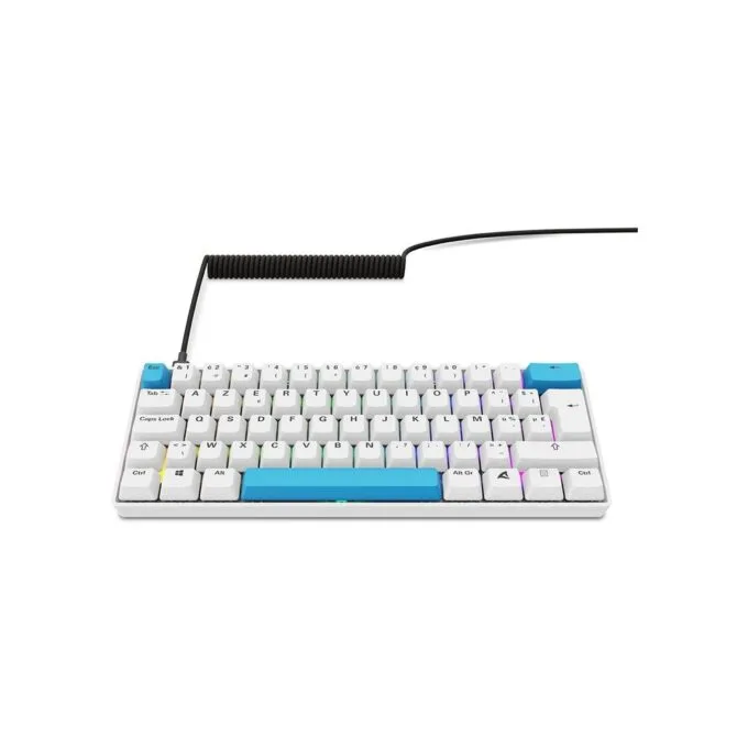 Sharkoon Gaming Keyboard Skiller SGK50S4 Gen2 - SGK50S4 Gen2 - PBT White Gel DE Layout — image 4