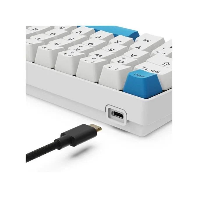 Sharkoon Gaming Keyboard Skiller SGK50S4 Gen2 - SGK50S4 Gen2 - PBT White Gel DE Layout — image 6
