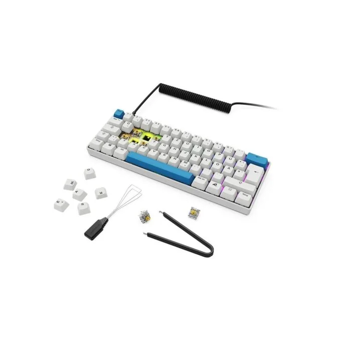 Sharkoon Gaming Keyboard Skiller SGK50S4 Gen2 - SGK50S4 Gen2 - PBT White Gel DE Layout — image 8