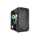 Sharkoon MK3 RGB Micro-ATX Case - MK3 RGB - Black Glass Panel