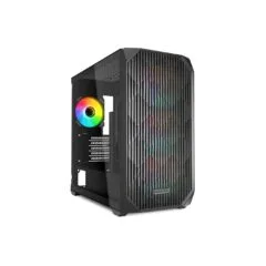 Sharkoon MK3 RGB Micro-ATX Case - MK3 RGB - Black Glass Panel