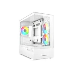 Sharkoon MK6 RGB Micro-ATX Case - MK6 RGB - White