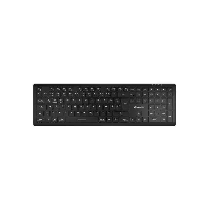 Sharkoon OfficePal - K30W - DE Layout, Rubberdome, Black — image 2
