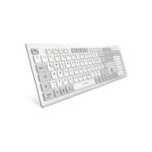 Sharkoon OfficePal - K30W - DE Layout White Rubberdome Keyboard