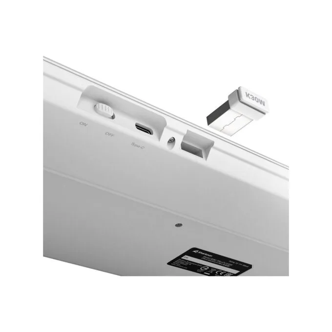 Sharkoon OfficePal - K30W - DE Layout White Rubberdome Keyboard — image 7
