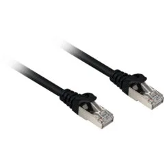 Sharkoon Patch Cable Cat6A S/FTP RJ45-RJ45 - 15 m - Black - LSOH