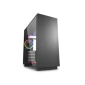 Sharkoon Pure Steel RGB - Mid Tower Steel PC Case - Tempered Glass, RGB, E-ATX/ATX/mATX/Mini-ITX