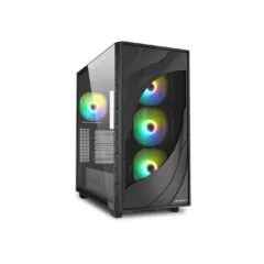 Sharkoon Rebel C80G RGB ATX PC Case - C80G - Black Glass Panel