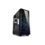 Sharkoon RGB LIT 100 - Mid Tower PC Case - Black, Tempered Glass, RGB Fans, ATX/mATX/Mini-ITX