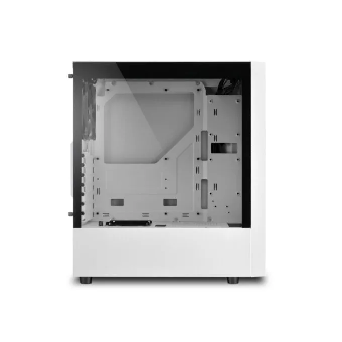 Sharkoon RGB Slider - Mid Tower PC Case - White, Tempered Glass Side Panel, Front RGB, ATX/mATX/Mini-ITX Support — image 4